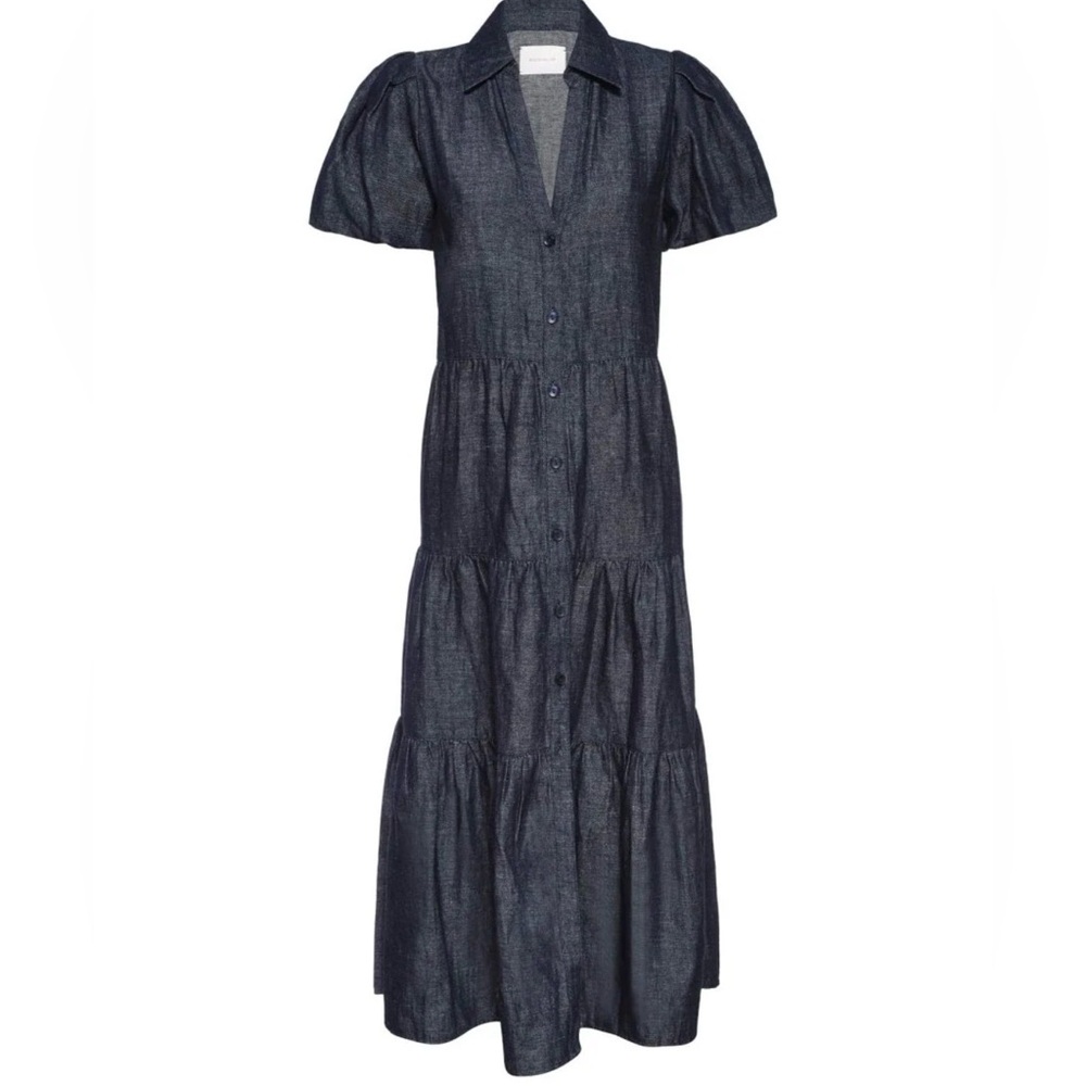 Brochu Walker The Havana Indigo Soft Denim Dress sz M